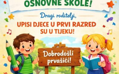 Upisi u prvi razred za 2026./2027. školsku godinu